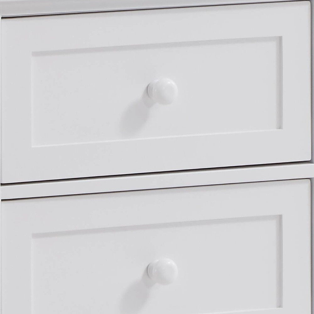 Six Drawer Dresser - White