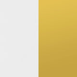 Elsa - 2 Door Wood Storage Accent Cabinet - White And Gold by CoasterEssence | Bel Furniture