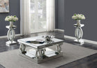 Amalia - Mirrored Coffee Table Set