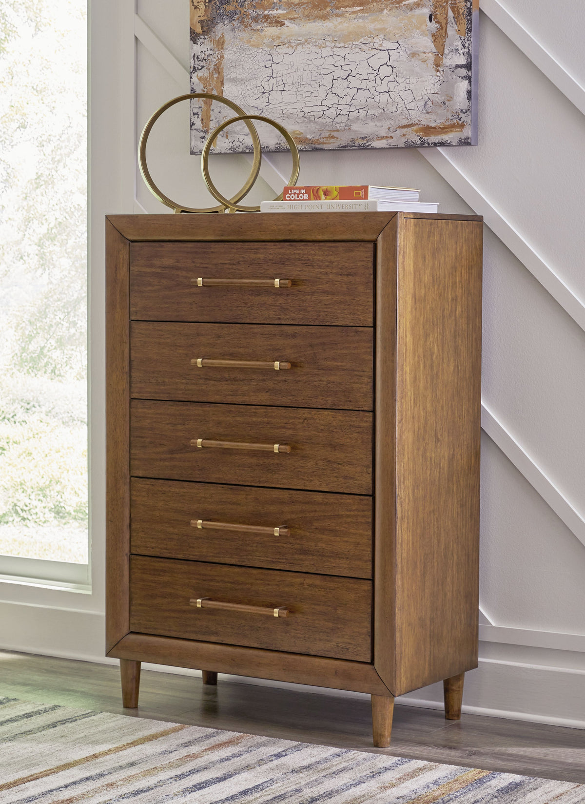 Lyncott - Brown - Five Drawer Chest by Signature Design by Ashley® | Bel Furniture