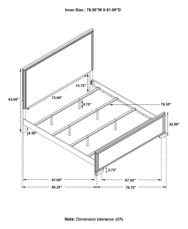 Baker - Wood Panel Bed