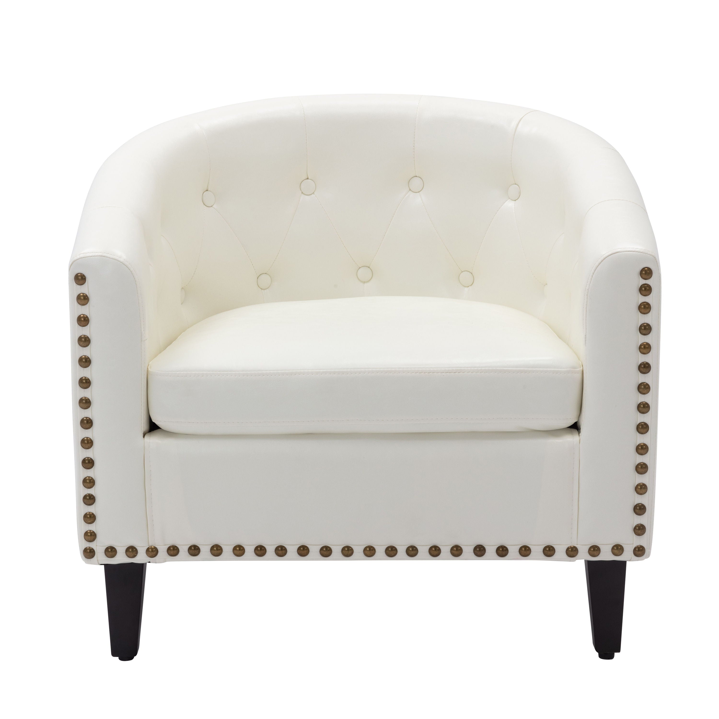 Tufted Barrel Chairtub Chair For Living Room Bedroom Club Chairs