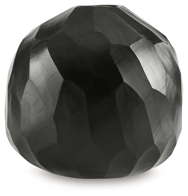 Ryanford - Vase Black 7''W x 7''D x 7''H by Signature Design by Ashley® | Bel Furniture