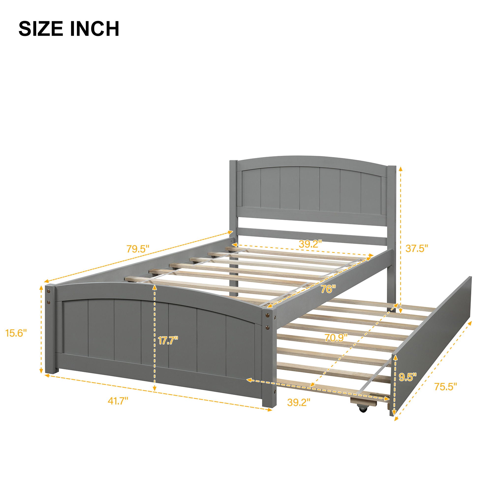 Platform Bed With Trundle