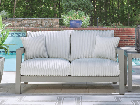 Hurley Park - Loveseat With Cushion - Gray - view 2