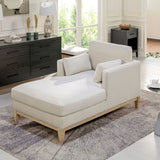 Knox - Modern Farmhouse Chaise Lounge Chair by Jennifer Taylor Home | Bel Furniture