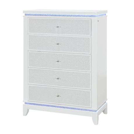 Adalid - Chest With LED Lighting - White - view 3