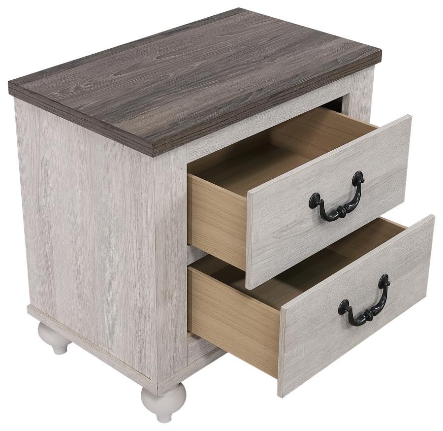 Stillwood - 2-Drawer Nightstand - Vintage Linen