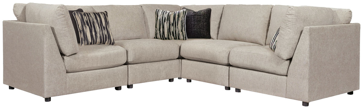 Kellway - Sectional Beige 5 Pc. Armless Chairs Corner Sectional by Signature Design by Ashley® | Bel Furniture