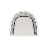 Rowan - Rope Barrel Low Back Patio Counter Stool (Set of 2) - Optic White by Jennifer Taylor Home | Bel Furniture