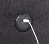 Toby - Woven Fabric Reversible Sleeper Sectional Sofa With Storage Chaise Cup Holder Charging Ports And Pockets