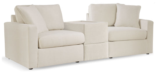 Modmax - Oyster - Sectional White 3 Pc. Sectional With Storage Console by Signature Design by Ashley® | Bel Furniture
