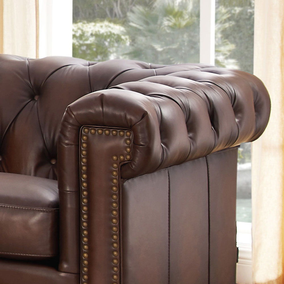 Stanwood - Leather Chair - Caramel