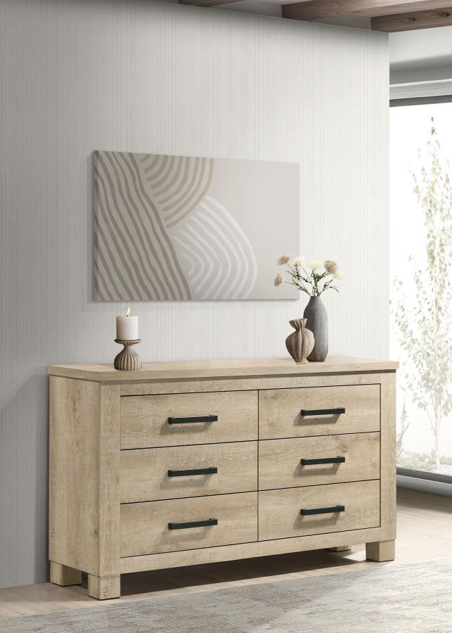 Oakglen - 6-Drawer Bedroom Dresser by Coaster Fine Furniture | Bel Furniture