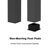 Adam - Twin Loft Bunk Bed With Cinnamon Wood Desk And Closet Rod - Black