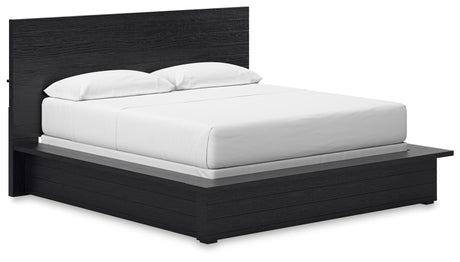 Londer - Black - California King Panel Bed by Millennium® by Ashley | Bel Furniture