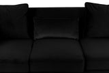 Bayberry - Velvet Sofa With 3 Pillows by Lilola Home | Bel Furniture