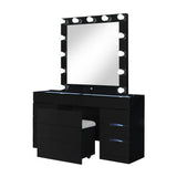 Elisa - Vanity Set With Stool And LED Bulbs