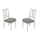 Tannen - Dining Side Chair (Set of 2) - White And Gray by Lilola Home | Bel Furniture