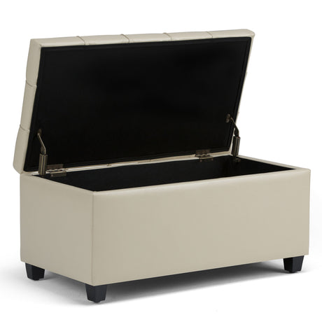Sienna - Upholstered Storage Ottoman Bench - view 7
