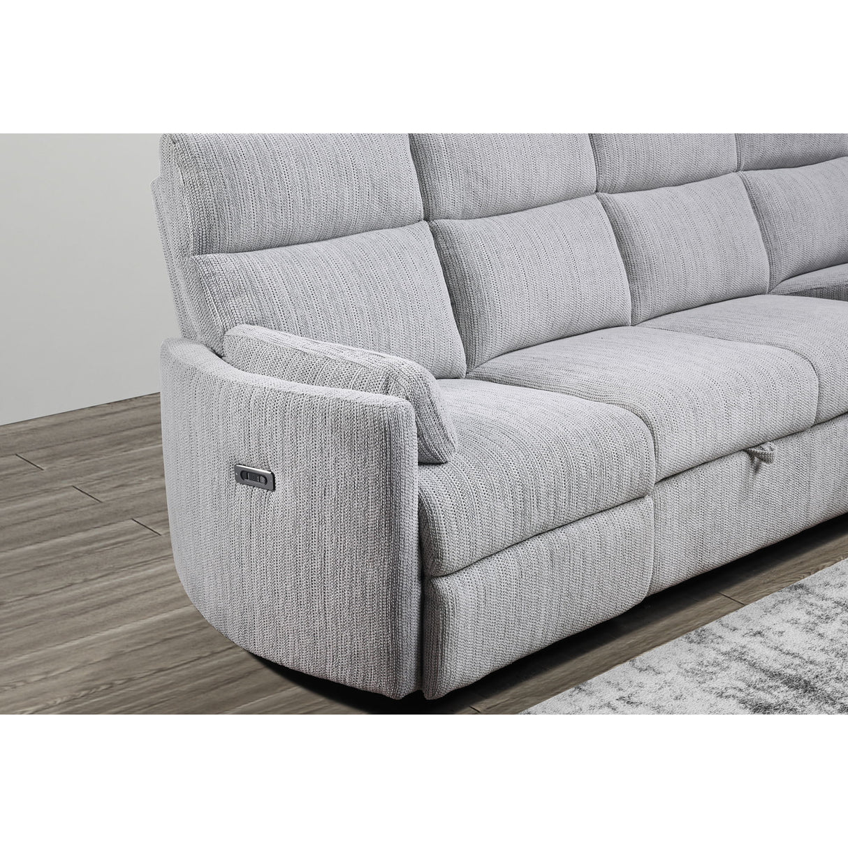 Sleeper Sofa With Storage Chaise - Gray