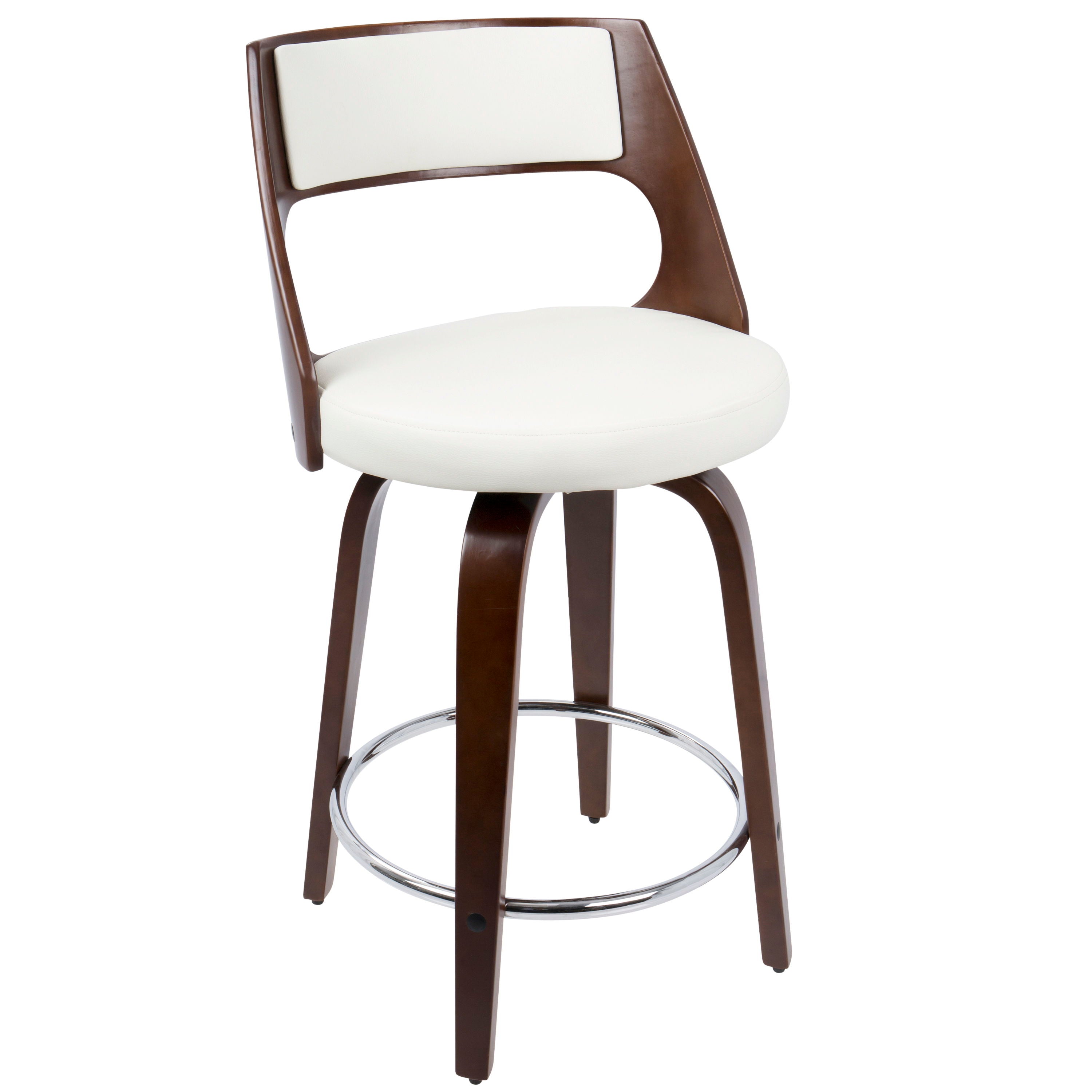 Cecina - Mid Century Modern Counter Stool With Swivel (Set of 2)