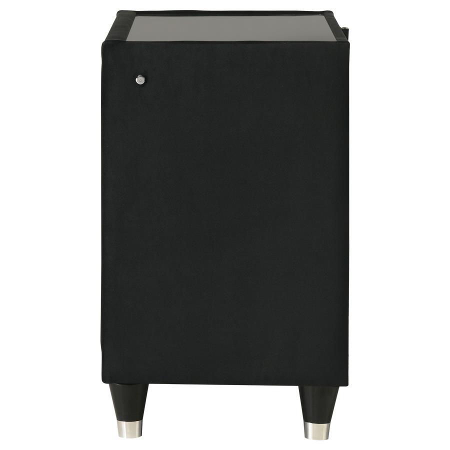 Lorient - 2-Drawer LED Nightstand With USB