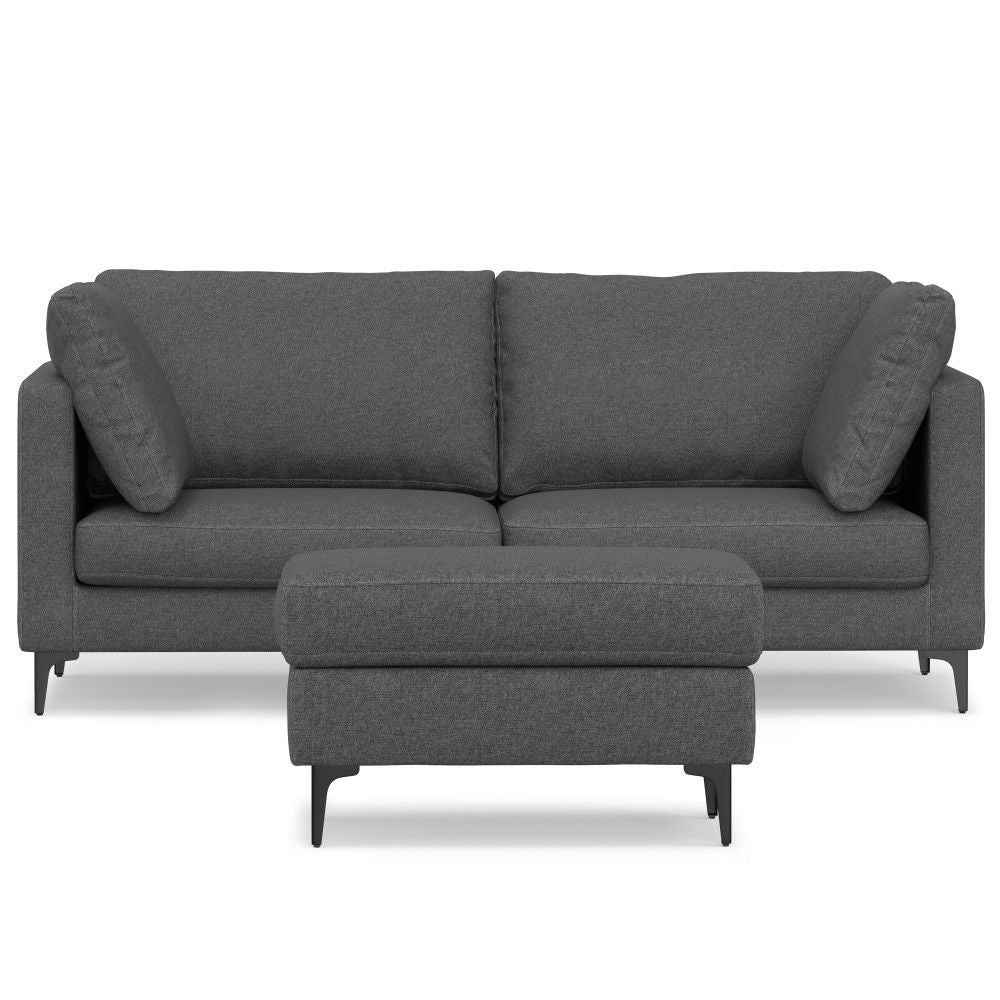 Ava - Mid Century Sofa With Ottoman Set by Simpli-Home | Bel Furniture