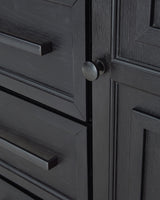 Foyland - Black / Brown - Door Chest by Signature Design by Ashley® | Bel Furniture