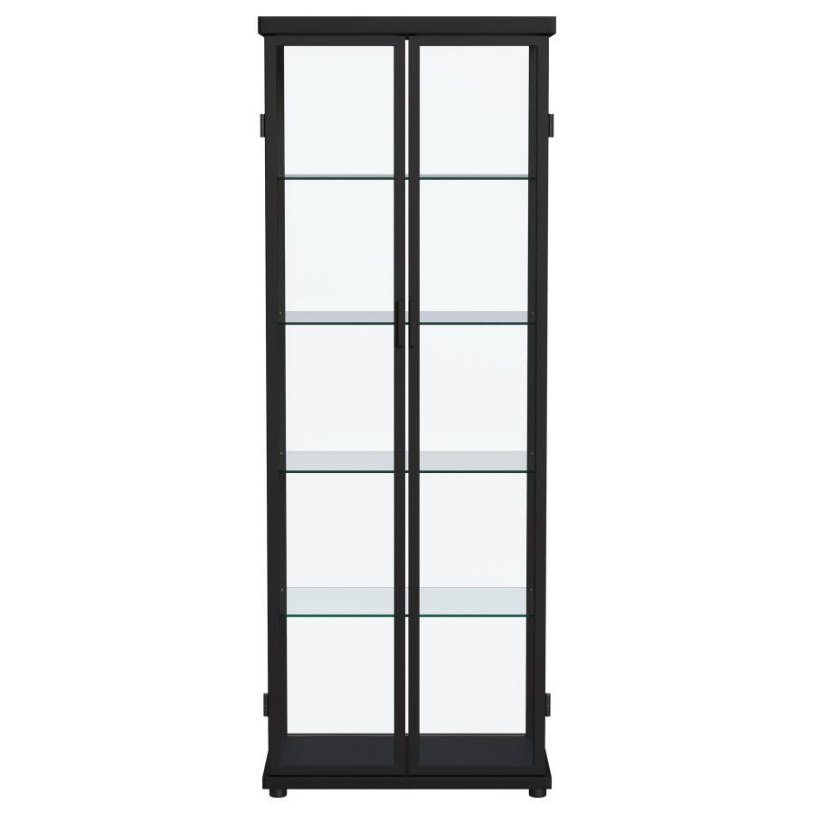 Aero - 5-Shelf Display Curio Cabinet With Led Lighting by Coaster Fine Furniture | Bel Furniture