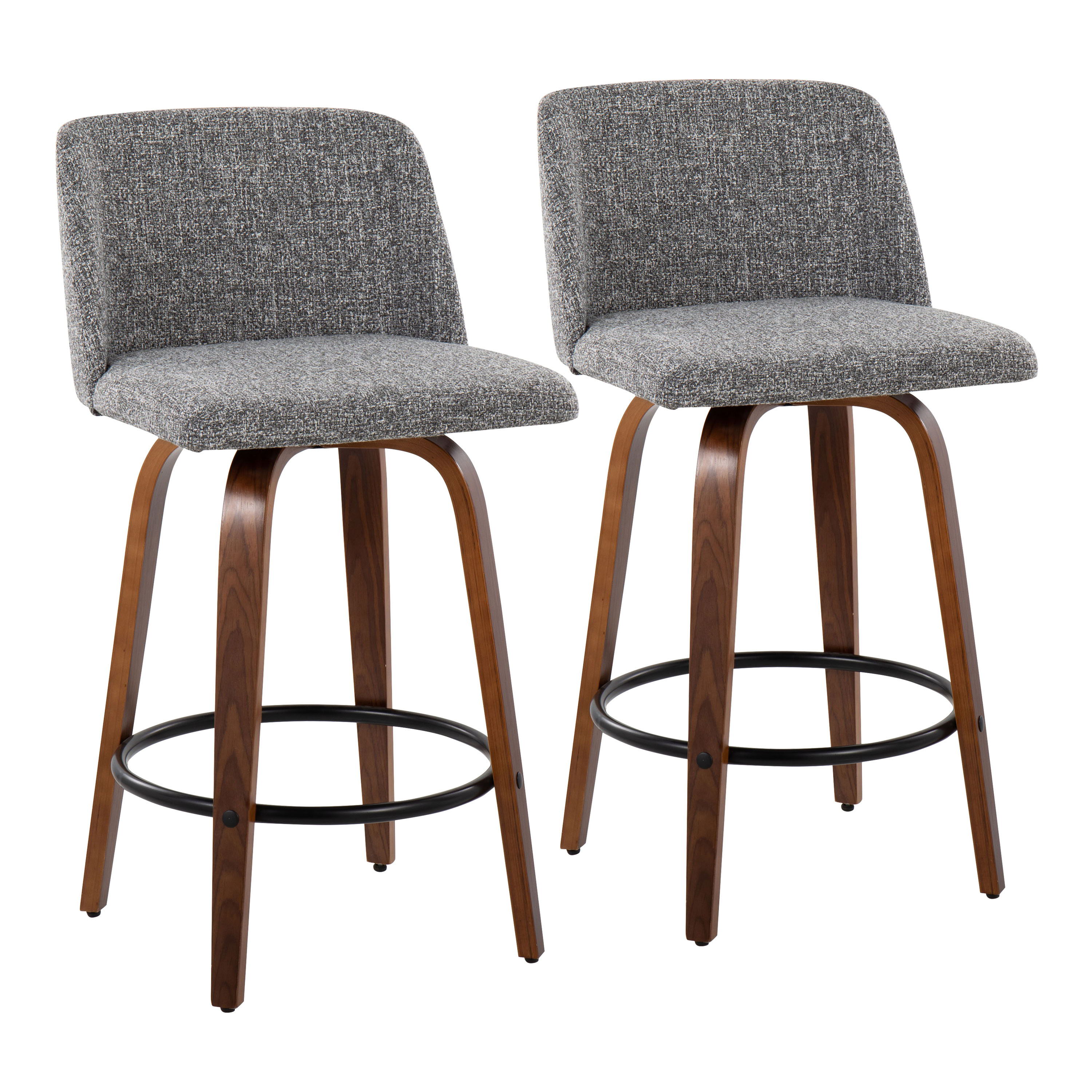 Toriano - Mid Century Modern, Counter Stool (Set of 2)