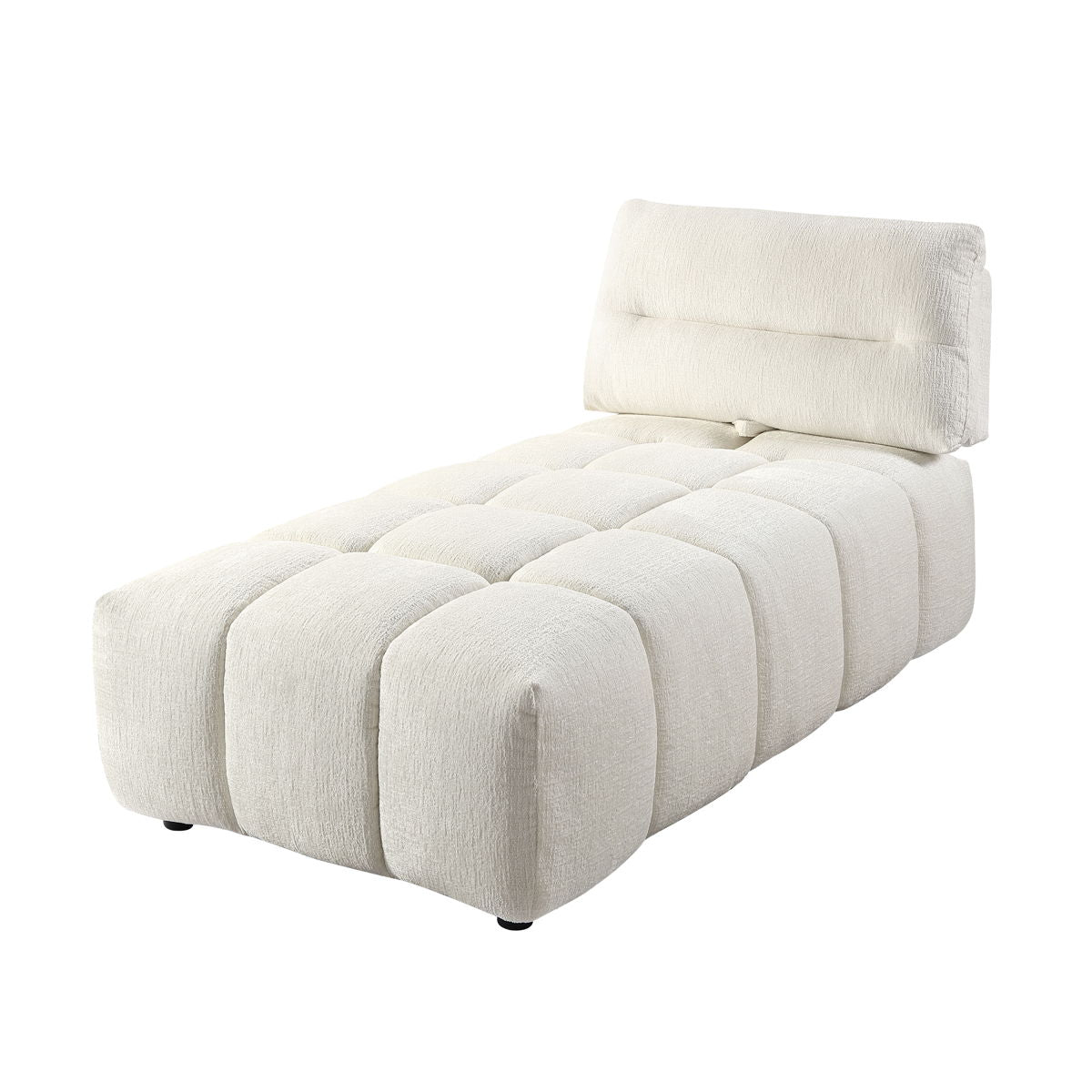 Loanna - Linen Modular Sectional With Chaise And Ottoman - Beige