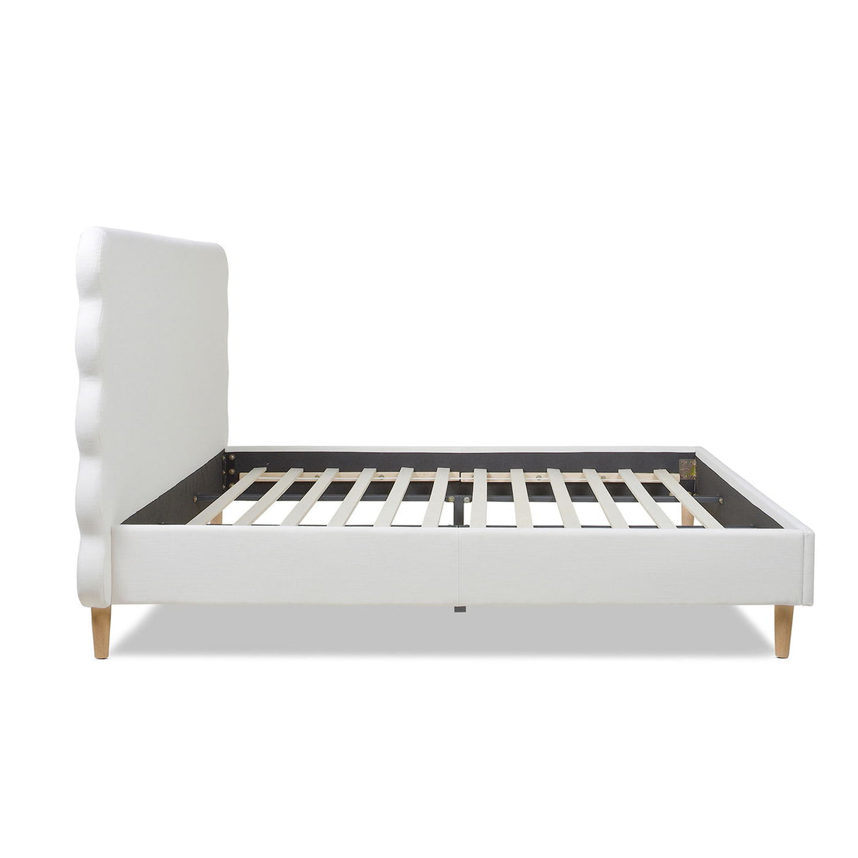 Stockholm - Modern Wavy Headboard Platform Bed by Jennifer Taylor Home | Bel Furniture