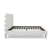 Stockholm - Modern Wavy Headboard Platform Bed by Jennifer Taylor Home | Bel Furniture