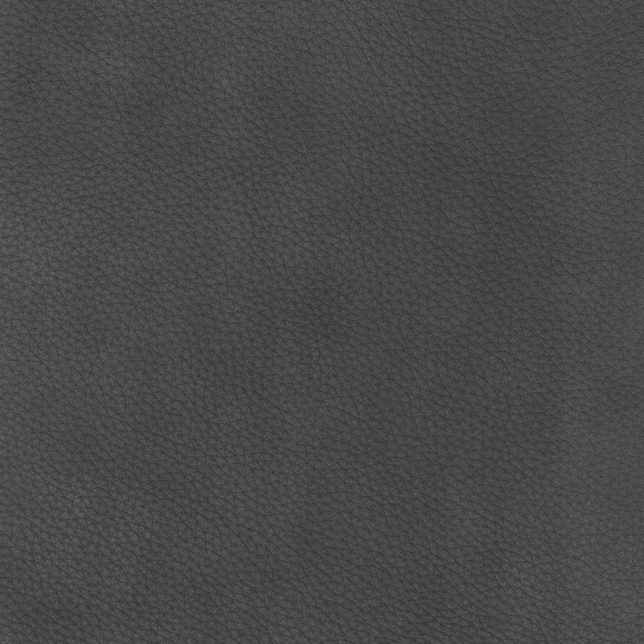 Sherwood - Leather Ottoman - Charcoal Gray