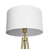 Sway - Floor Lamp With On / Off Switch Triple Legs Shade - Black / Gold / White by Ashcroft Furniture | Bel Furniture