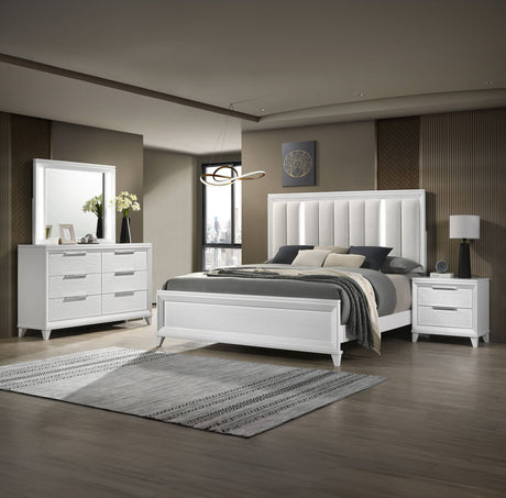 Cressida - Bedroom Set White by Crown Mark | Bel Furniture