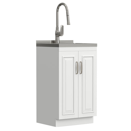 Darwin - Deluxe Laundry Cabinet With Pull-Out Faucet And Stainless Steel Sink - view 5