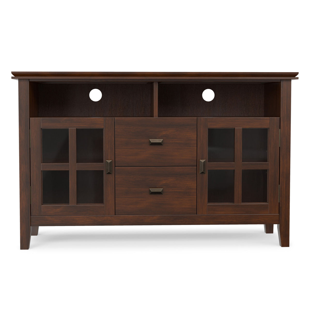 Artisan - TV Media Stand, Handcrafted - Russet Brown