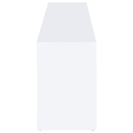 Laughlin - 4 Door Engineered Wood TV Stand - White by CoasterEveryday | Bel Furniture