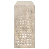 Rickman - 2-Drawer Wood Entryway Console Table - White Washed by CoasterEssence | Bel Furniture