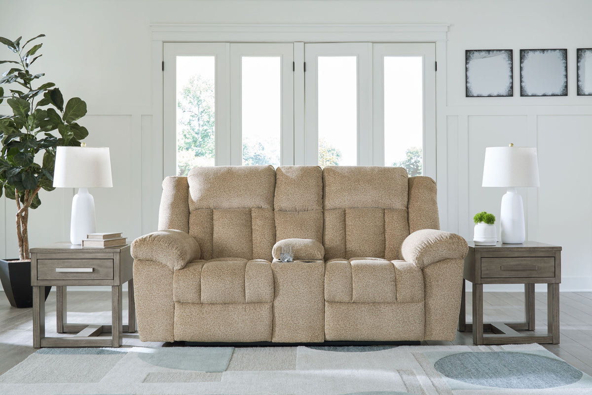Tip-off - Power Reclining Loveseat With Console / Adj Headrest by Signature Design by Ashley® | Bel Furniture