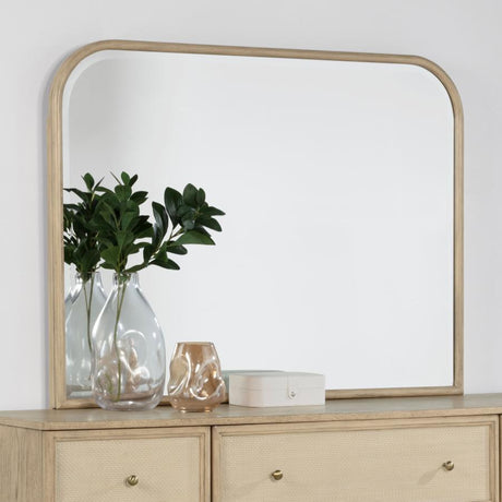 Kailani - Dresser Mirror - Beige Oak by Coaster Fine Furniture | Bel Furniture
