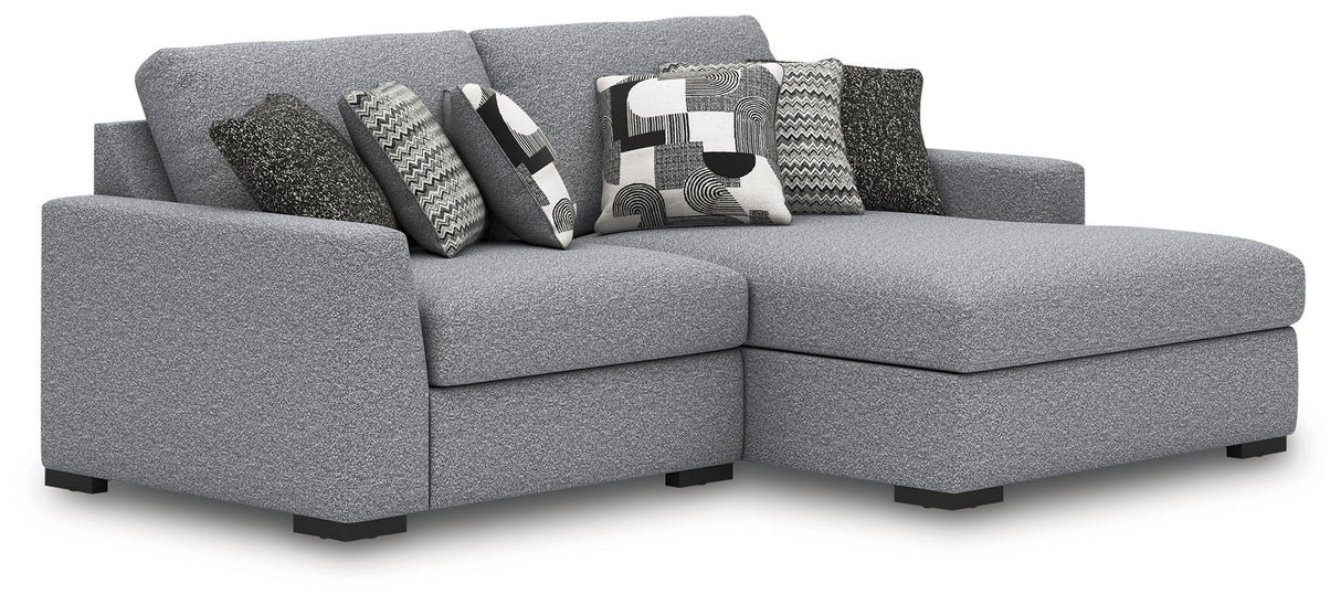 Bealton - Sectional Gray 2 Pc. Right Arm Facing Corner Chaise Sectional by Benchcraft® | Bel Furniture