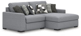 Bealton - Sectional Gray 2 Pc. Right Arm Facing Corner Chaise Sectional by Benchcraft® | Bel Furniture