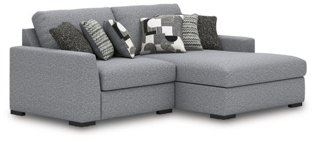 Bealton - Sectional Gray 2 Pc. Right Arm Facing Corner Chaise Sectional by Benchcraft® | Bel Furniture
