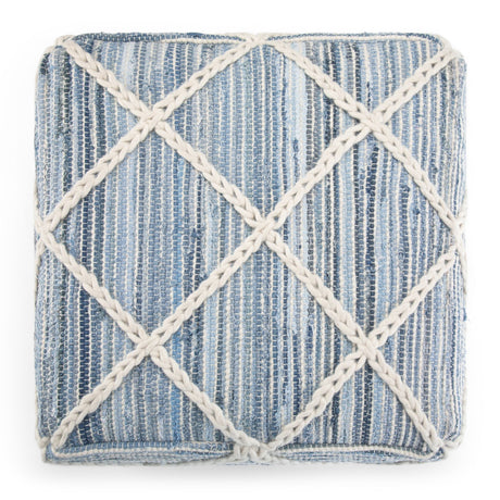 Cowan - Handcrafted Square Pouf - view 2