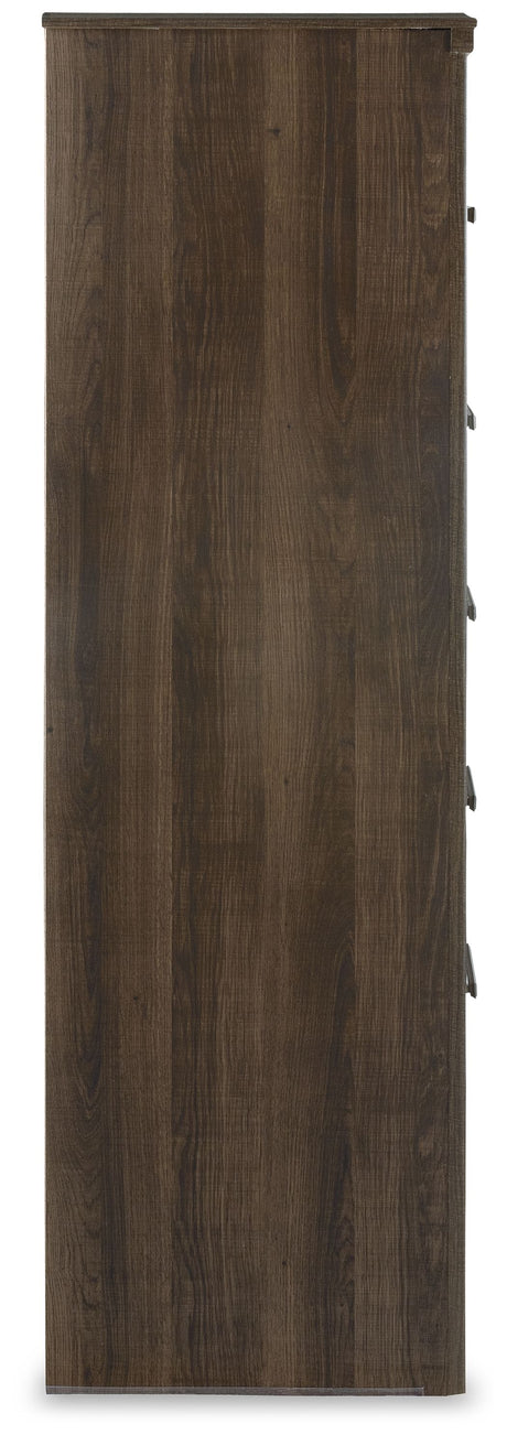 Juararo - Dark Brown - Five Drawer Chest by Signature Design by Ashley® | Bel Furniture