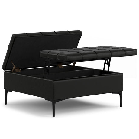 Laura - Lift Top Storage Ottoman - view 4