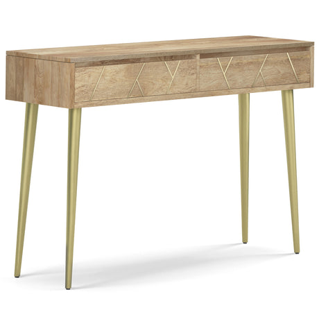 Jager - Console Table - Natural by Simpli-Home | Bel Furniture